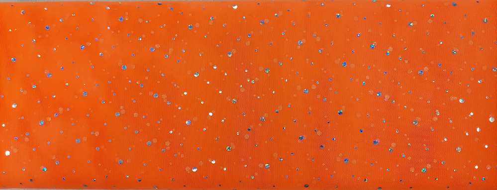 Mesh Glitter Oranje Soys Kantjeboord