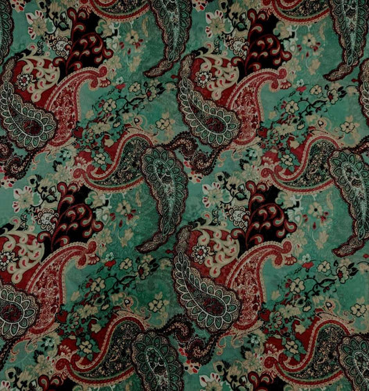 Mesh Paisley Groen Soys Kantjeboord