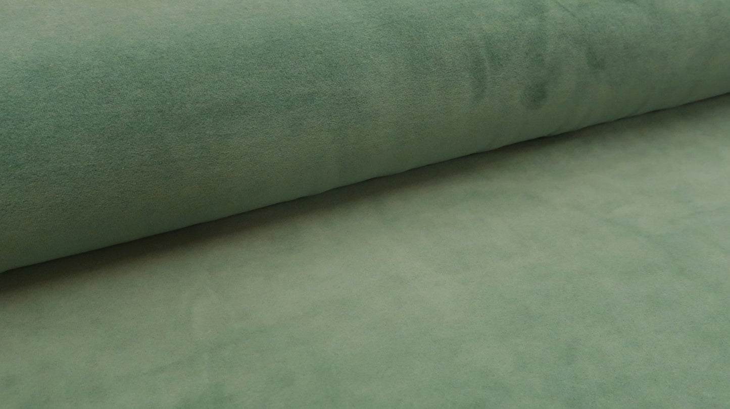 Nicky Velours Uni Dark Dusty Mint Soys Kantjeboord