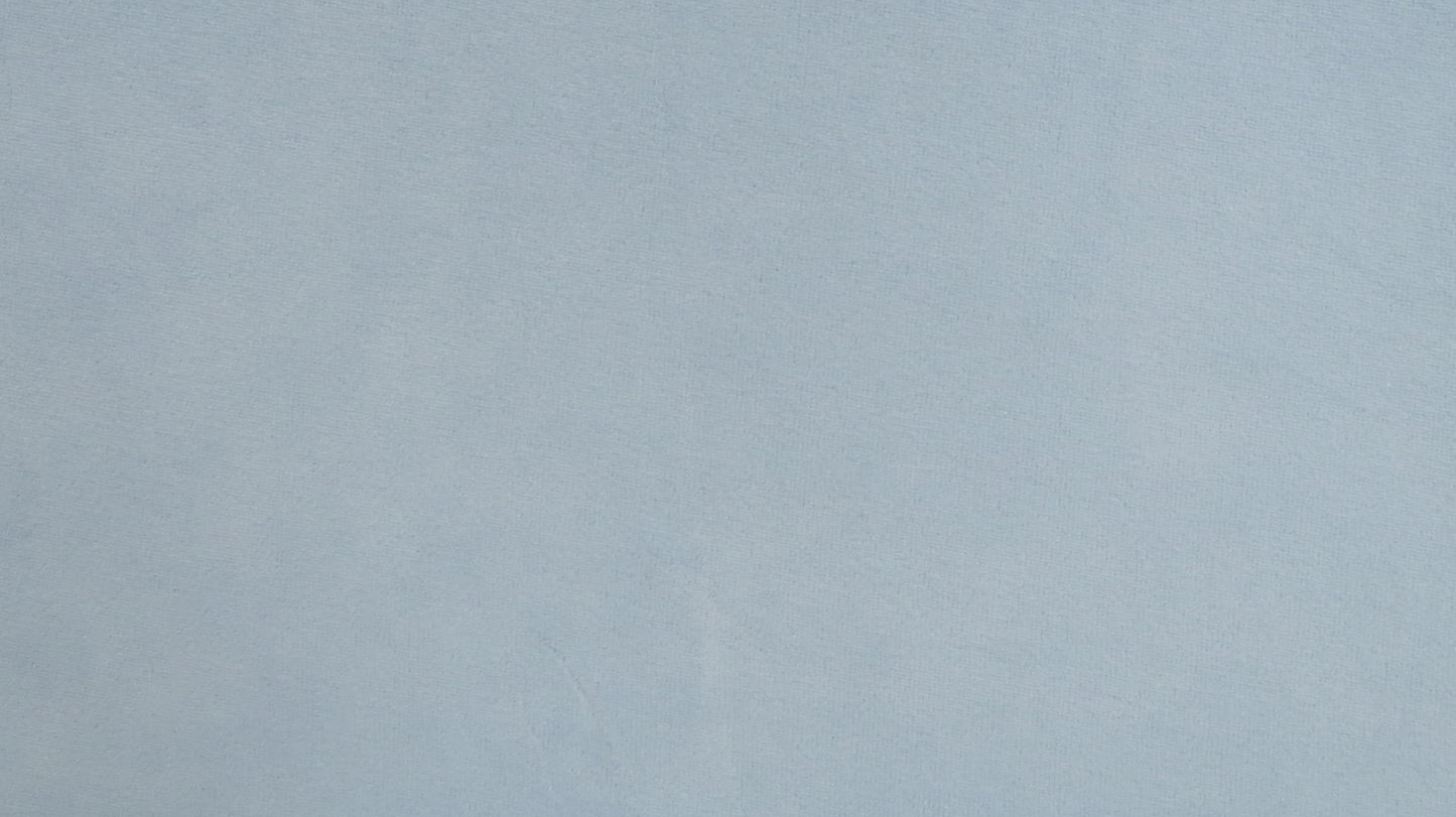 Nicky Velours Uni Soft Blue Soys Kantjeboord