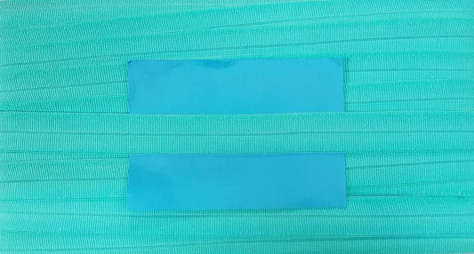 Elastisch Omvouw Ribbel Mat Turquoise Soys Kantjeboord