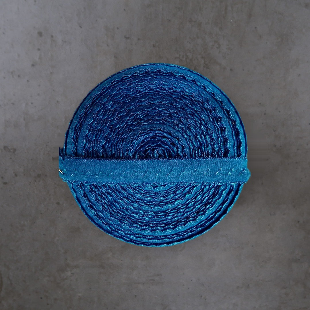 Picot Blauw Kartel Glimmend Soys Kantjeboord