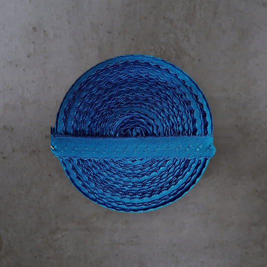 Picot Blauw Kartel Glimmend Soys Kantjeboord