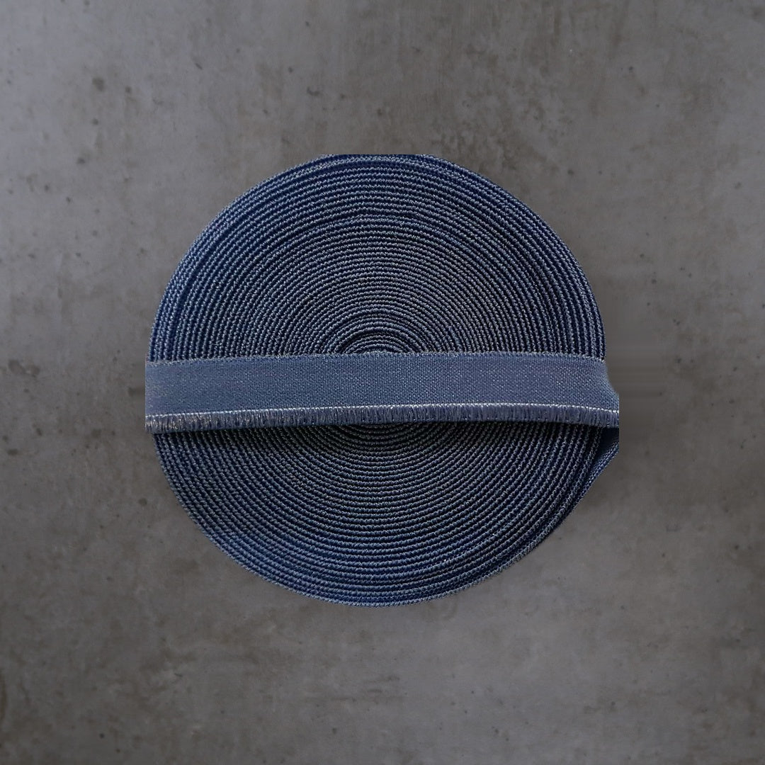 Picot Denimblauw Glad Glimmend 1 Soys Kantjeboord