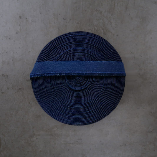 Picot Donkerblauw Glad Glimmend Soys Kantjeboord