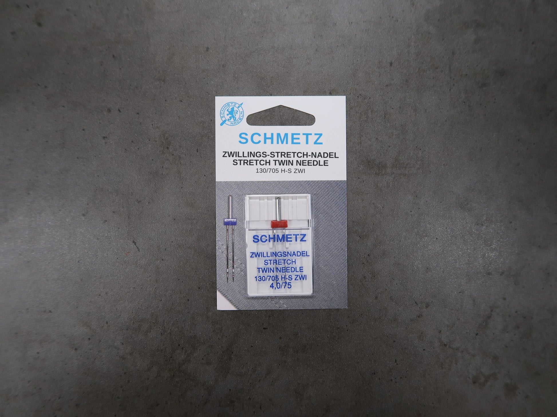 Schmetz Tweelingnaald Stretch 4,0/75 Soys Kantjeboord