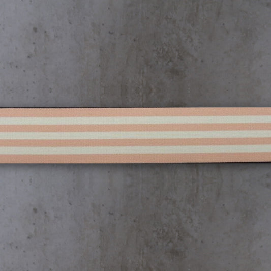 Taille Elastiek Breed Licht Roze Gestreept Soys Kantjeboord
