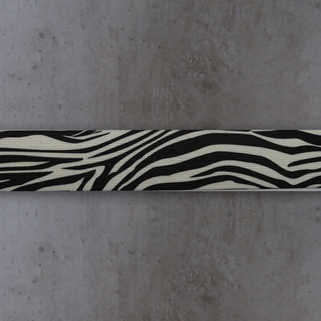 Taille Elastiek Breed Zwart Wit Zebra Soys Kantjeboord